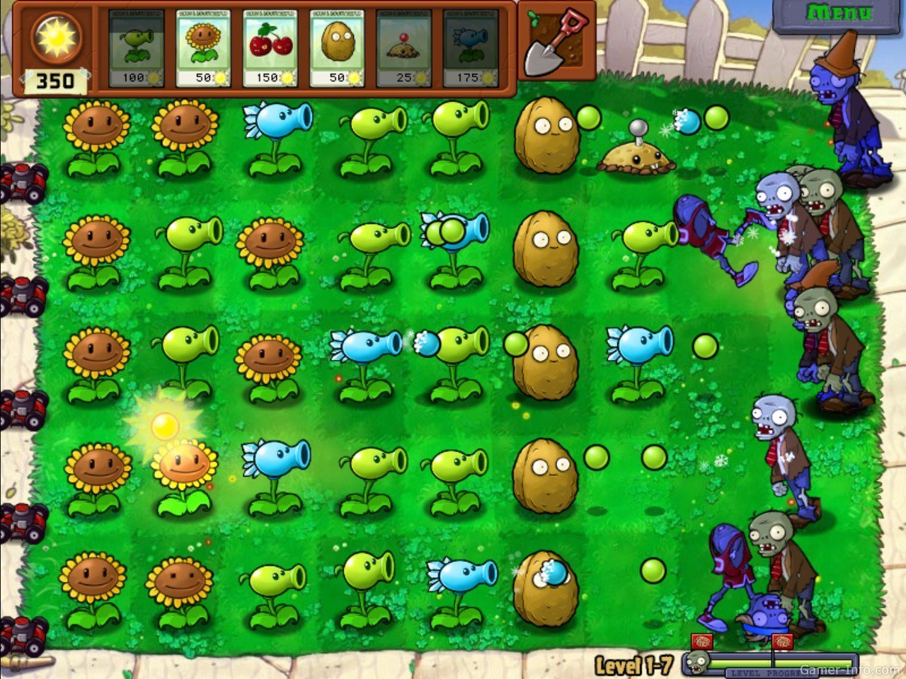 Скриншот 1 к игре Plants vs. Zombies [Portable] (2009) PC | Лицензия