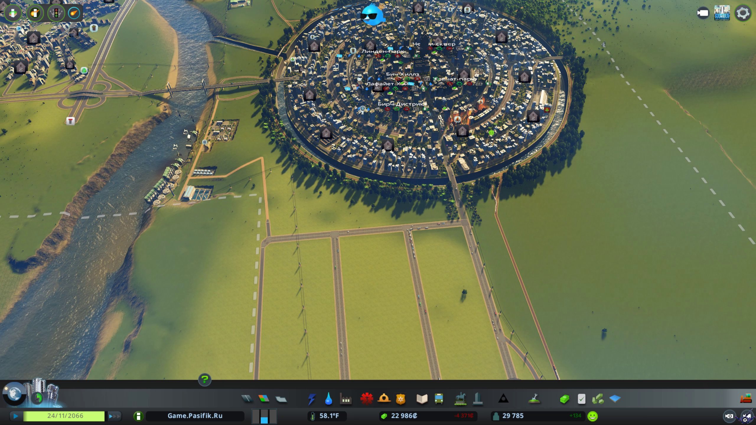 Скриншот 2 к игре Cities: Skylines v.1.18.1-f3 [Архив] (2015)