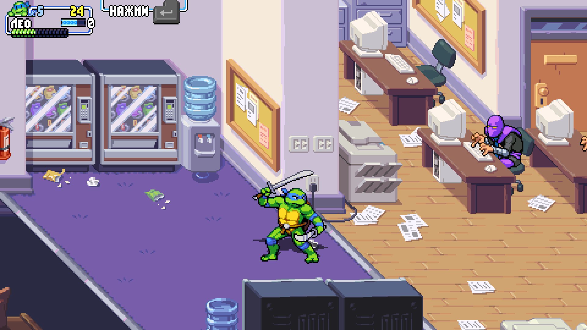 Скриншот 2 к игре Teenage Mutant Ninja Turtles: Shredder's Revenge [v 1.0.0.349 + DLCs] (2022) RePack от Decepticon